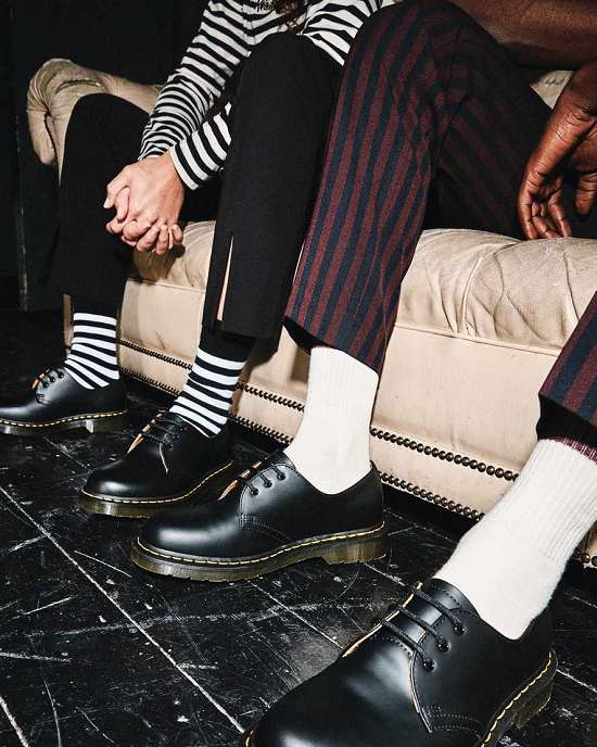 Zapatos Con Cordones Dr. Martens 1461 Smooth Hombre Negros MX-61809